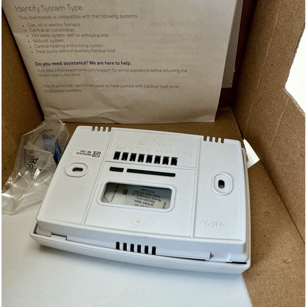Honeywell Home RTH221B Programmable‎ Thermostat White 1 Basic Program New Open - Picture 6 of 7